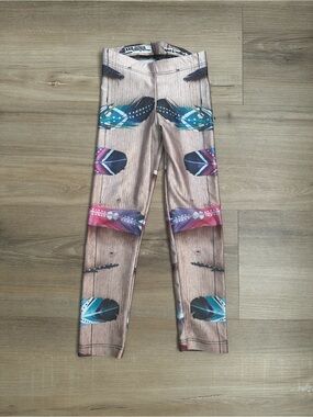 Mini & Maximus Colorful Feather Leggings Toddler Girl